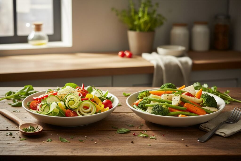 Rohkost oder Dünstgemüse: Die bessere Wahl gegen den Blähbauch